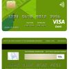 Editable Cuba Metropolitan bank visa credit card Templates in PSD Format