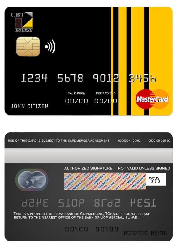 Fillable Chad Commercial bank mastercard Templates 600x833 - Cart