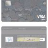 Fillable Indonesia Bank Mandiri visa card Templates | Layer-Based PSD