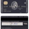 Editable USA BMO Bank of Montreal bank AMEX black card Templates in PSD Format