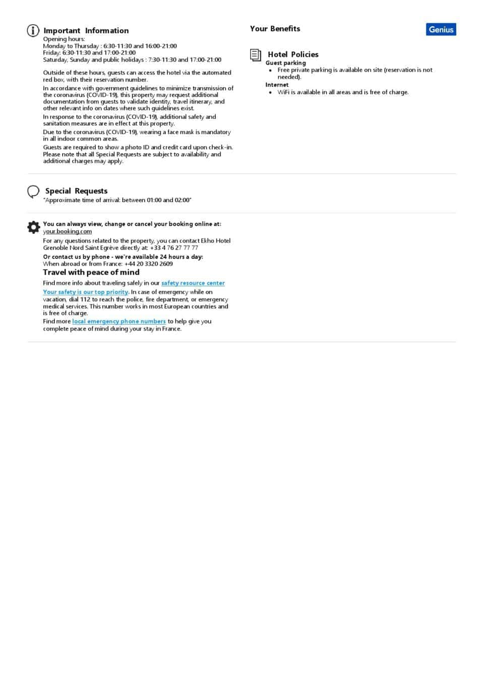 Editable France Hotel Booking Form Template | Fillable PDF