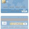 Fillable Haiti BUH Bank visa card Templates | Layer-Based PSD