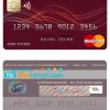 Fillable Hong Kong Bank of East Asia mastercard Templates | Layer-Based PSD