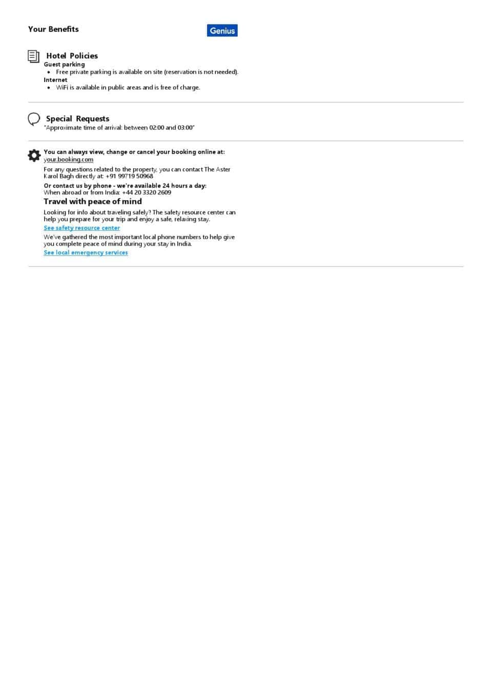 Customizable India Airbnb Reservation Template | Word & PDF Formats