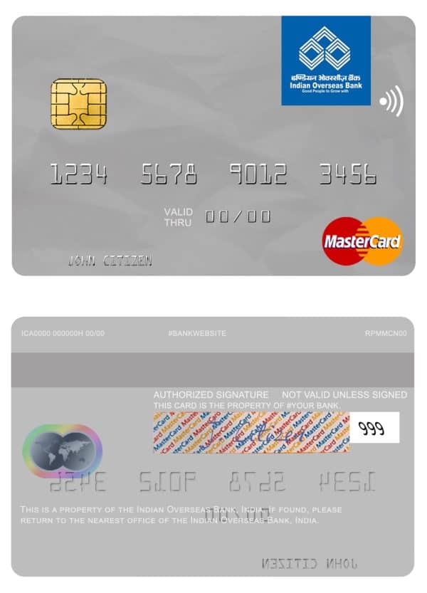 American Express Bank Credit Card psd template