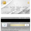 Editable Italy UBI bank visa platinum card Templates in PSD Format