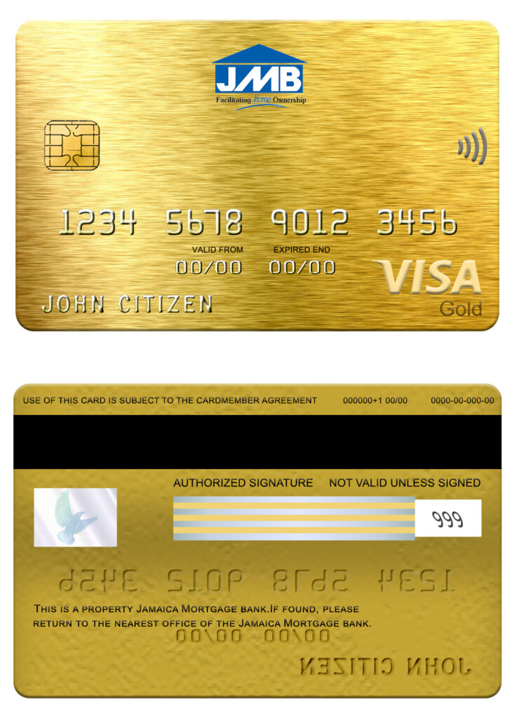 Fillable Jamaica Mortgage bank visa gold card Templates
