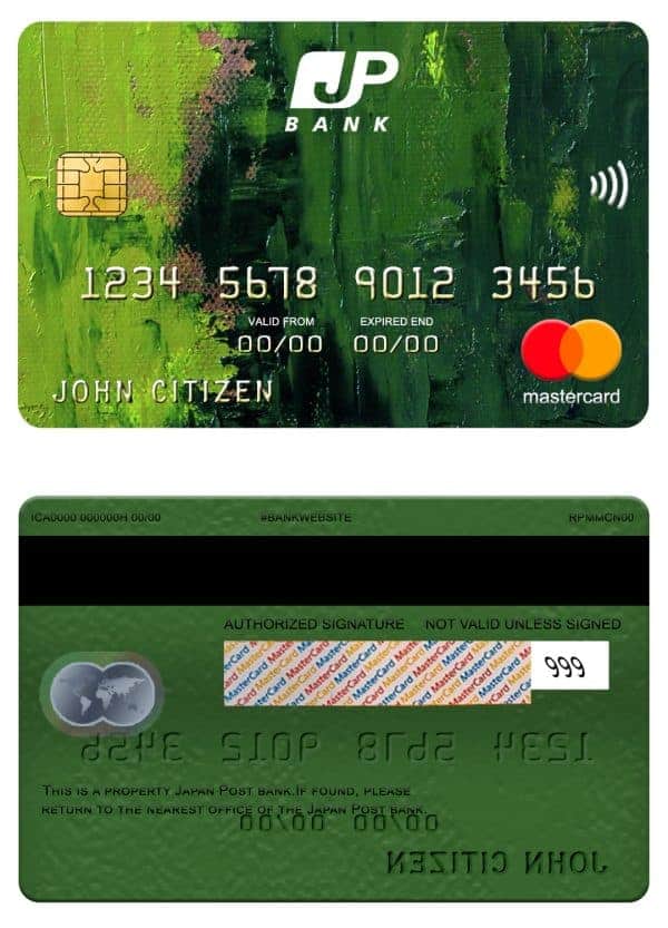 Editable Andorra Morabank mastercard Templates in PSD Format