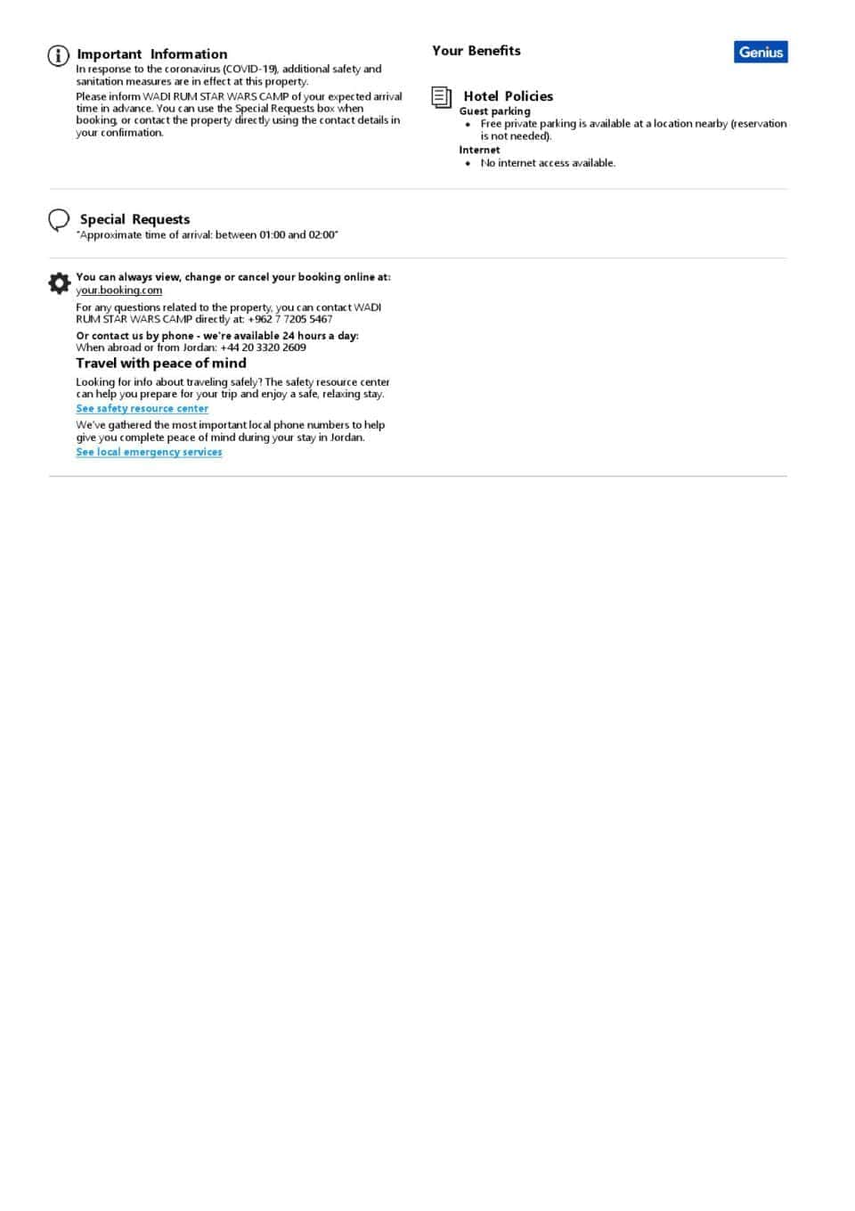 Customizable Jordan Airbnb Reservation Template | Word & PDF Formats