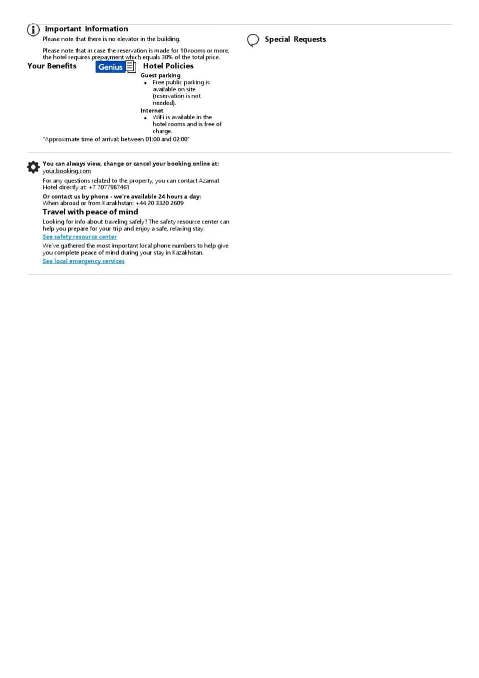 Customizable Kazakhstan Airbnb Reservation Template | Word & PDF Formats