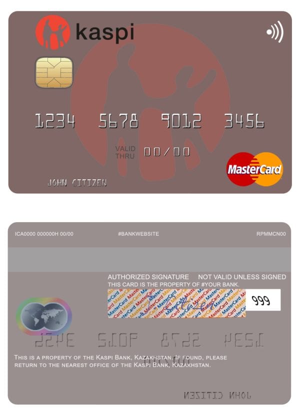 Kazakhstan Kaspi Bank mastercard 600x833 - Cart