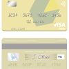 Editable Latvia LPB Bank visa card Templates