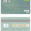 Editable Latvia SEB Bank visa card Templates in PSD Format