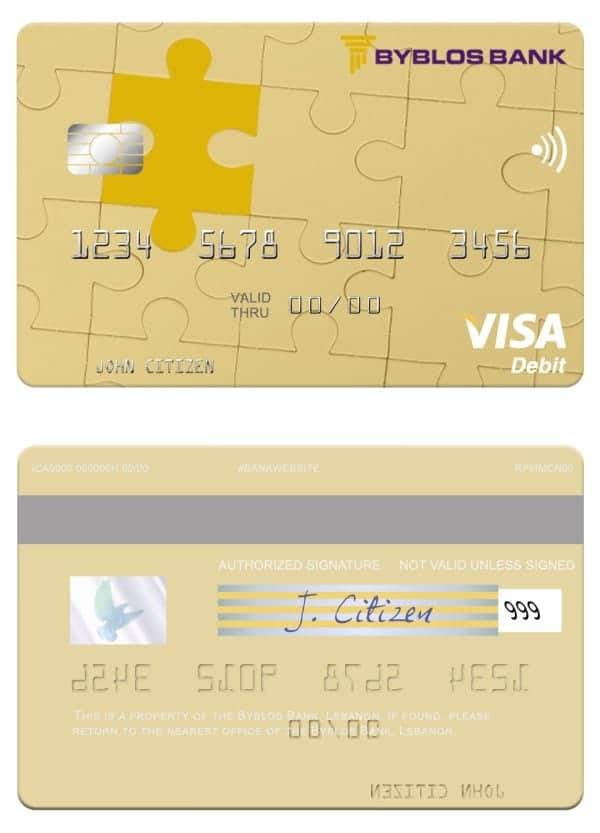 Lebanon Byblos Bank visa card 600x833 - Cart