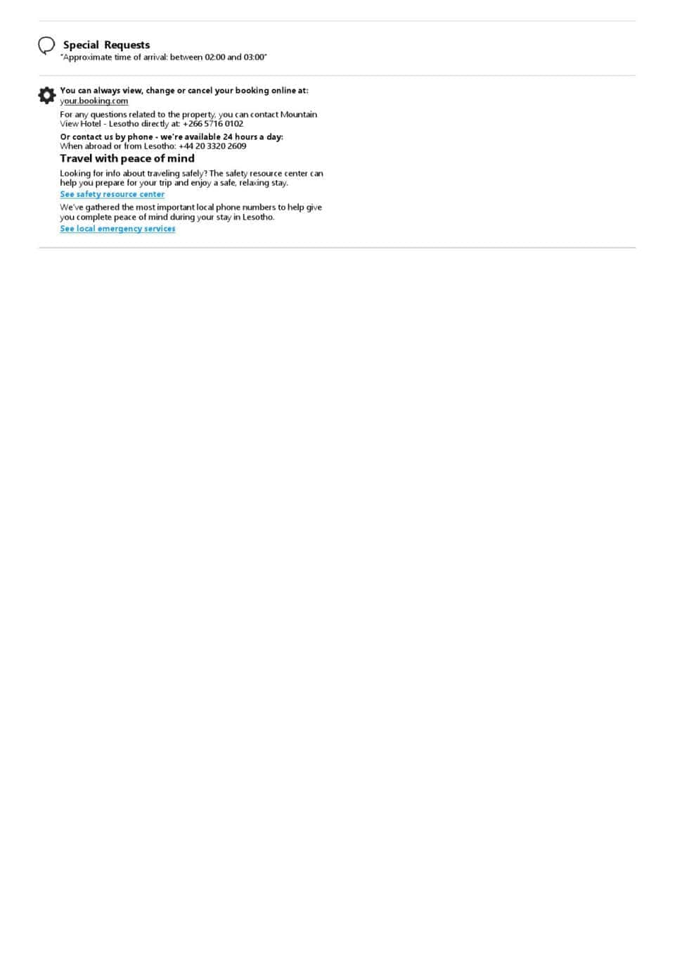 Customizable Lesotho Airbnb Reservation Template | Word & PDF Formats