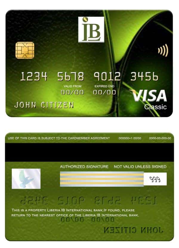 American Express Bank Credit Card psd template