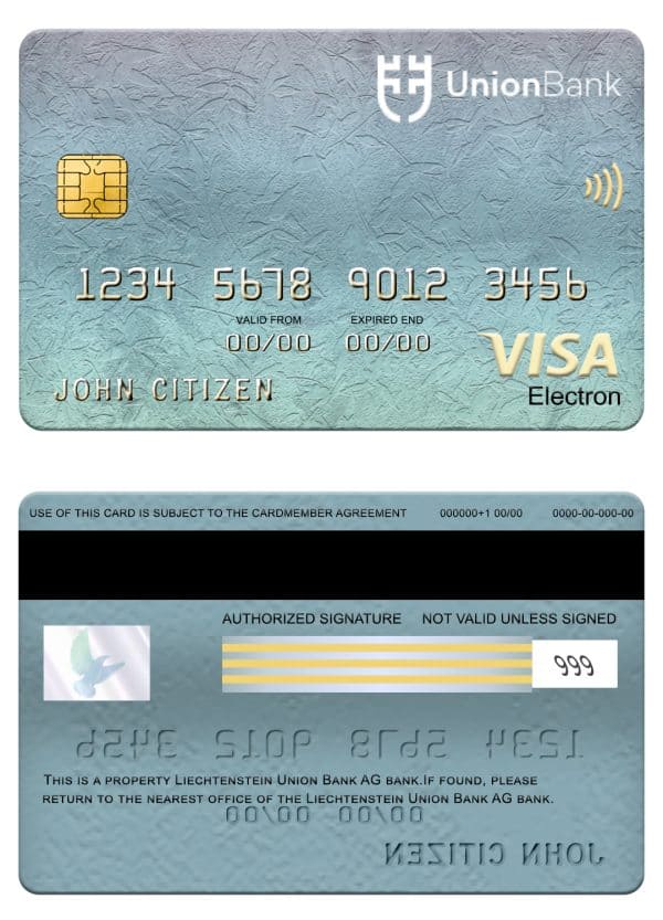 American Express Bank Credit Card psd template