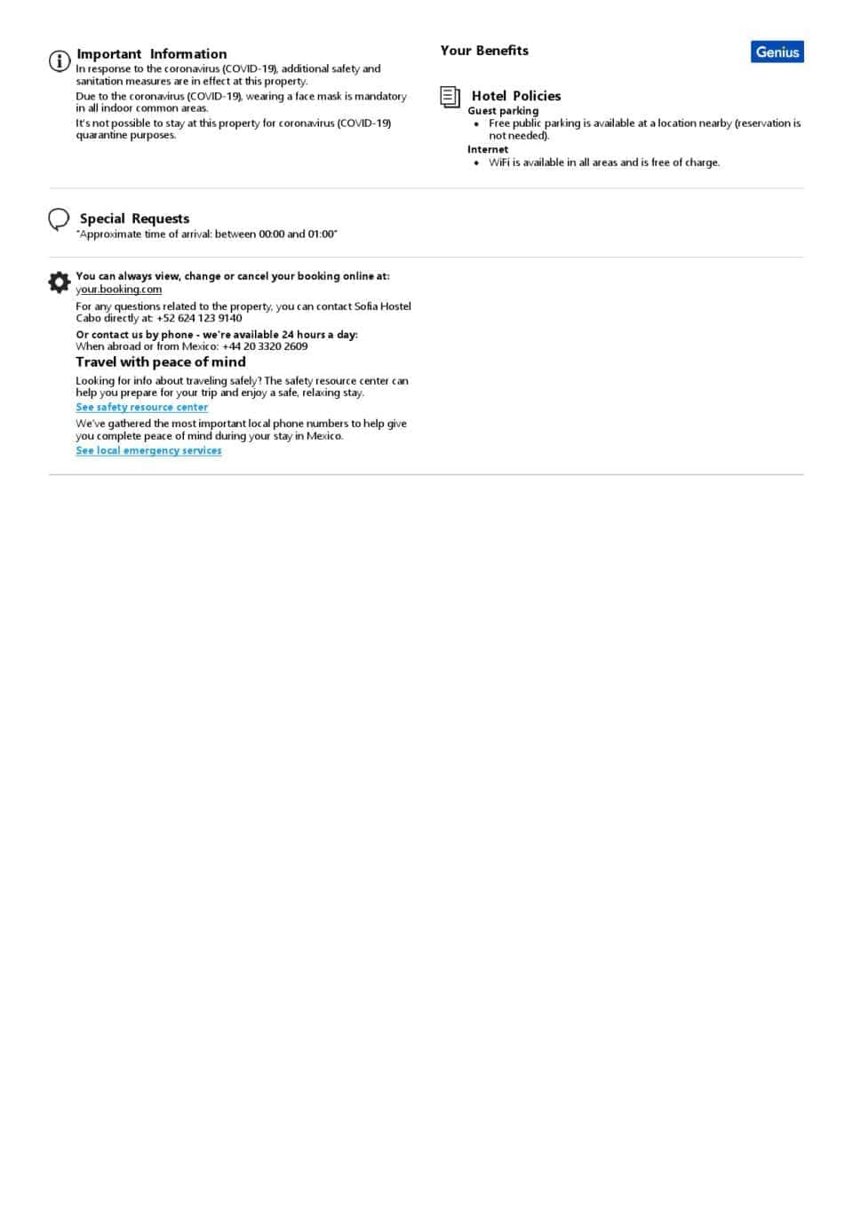 Customizable Mexico Airbnb Reservation Template | Word & PDF Formats
