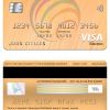 Editable Moldova Procredit bank visa electron card Templates in PSD Format
