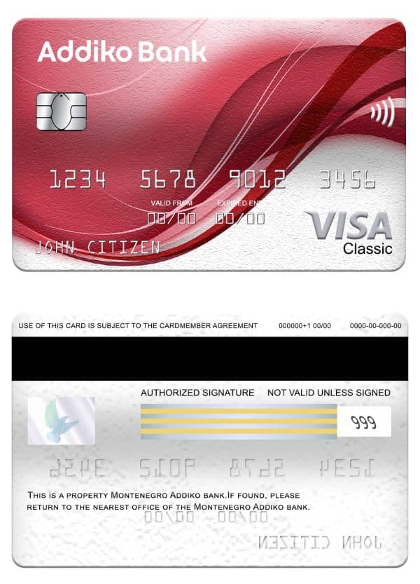 American Express Bank Credit Card psd template