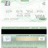 Editable Morocco Credit Agricole bank visa classic card Templates in PSD Format