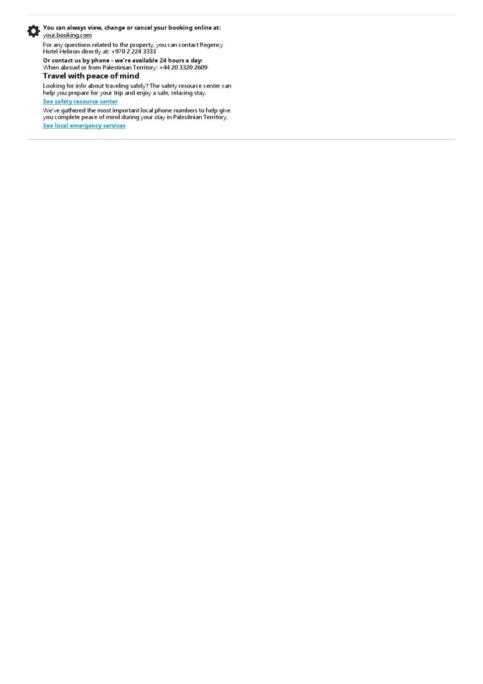 Editable Palestine Hotel Booking Form Template | Fillable PDF