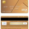 Editable Panama Banco Aliado bank visa gold card Templates in PSD Format