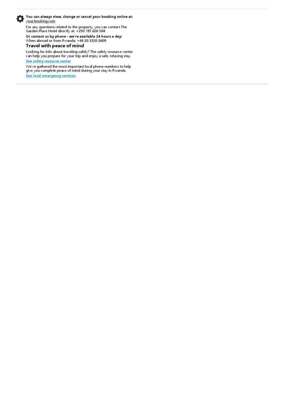 Editable Rwanda Hotel Booking Form Template | Fillable PDF