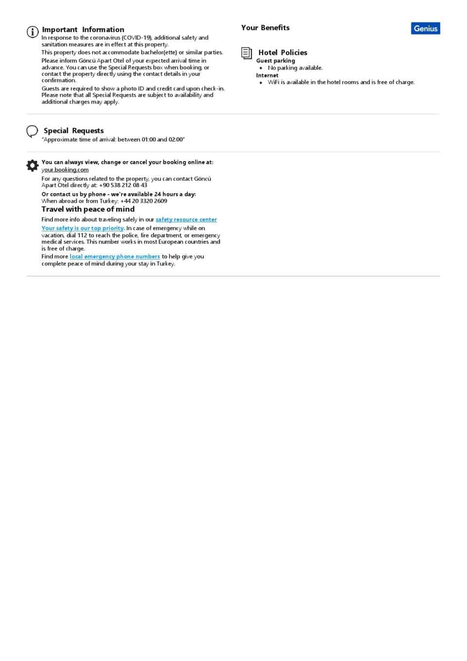 Customizable Turkey Airbnb Reservation Template | Word & PDF Formats