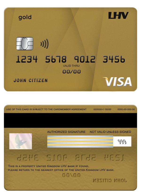 American Express Bank Credit Card psd template