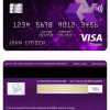 Fillable United Kingdom NatWest bank visa classic card Templates | Layer-Based PSD