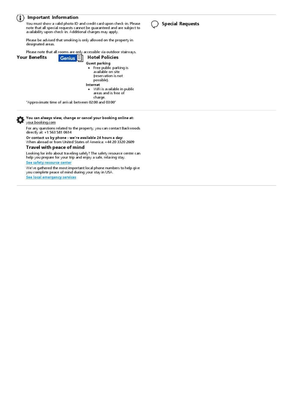 Customizable United States of America Airbnb Reservation Template | Word & PDF Formats