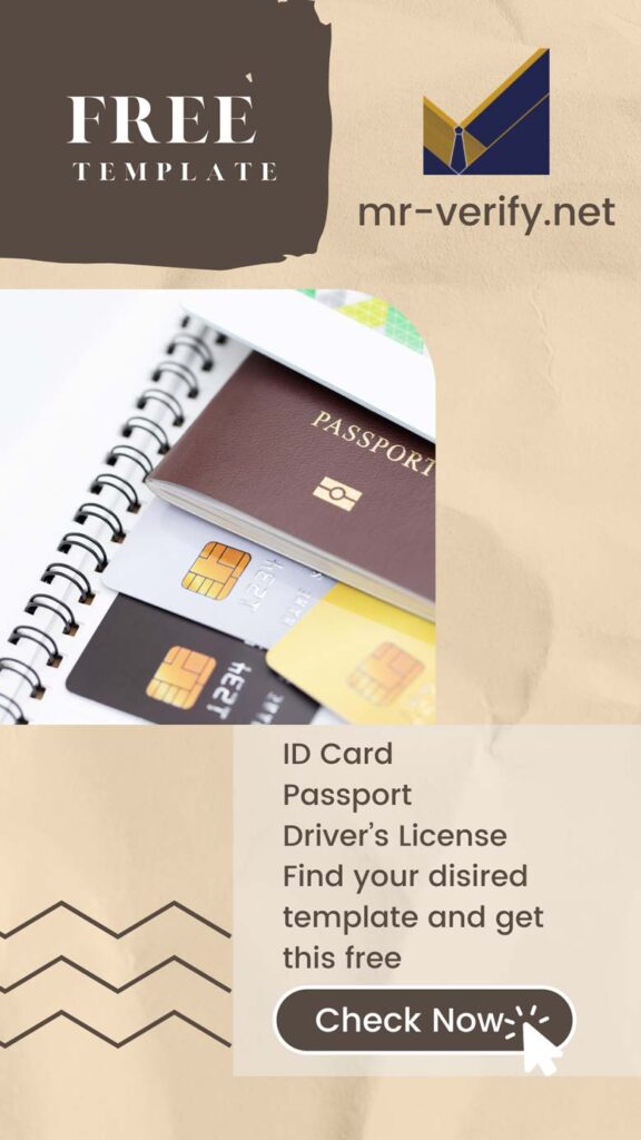 free id card template