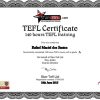 Fake Star TEFL Certificate PSD Template