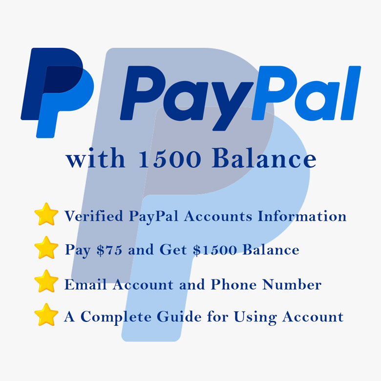 Buy PayPal Account with 1500$ Balance