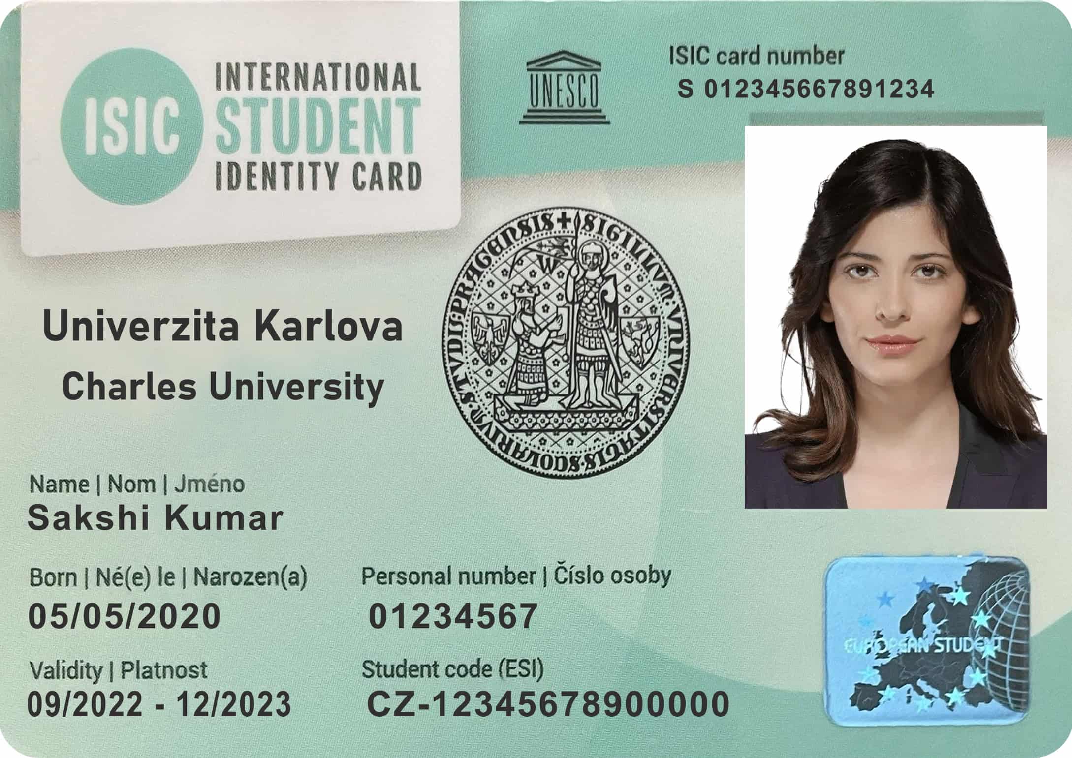 Create Charles University Student ID Cards with Fillable PSD Templates