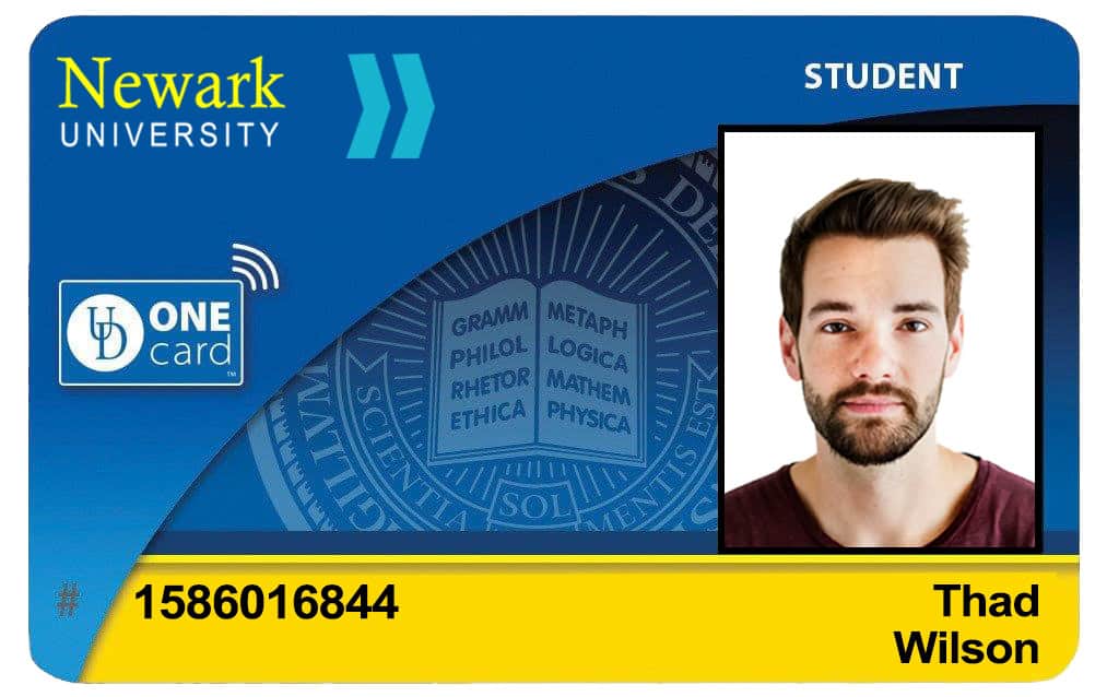 Create Newark University Student ID Cards with Fillable PSD Templates