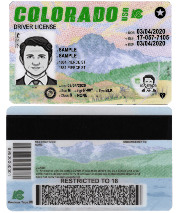 Colorado driver license Psd Template New