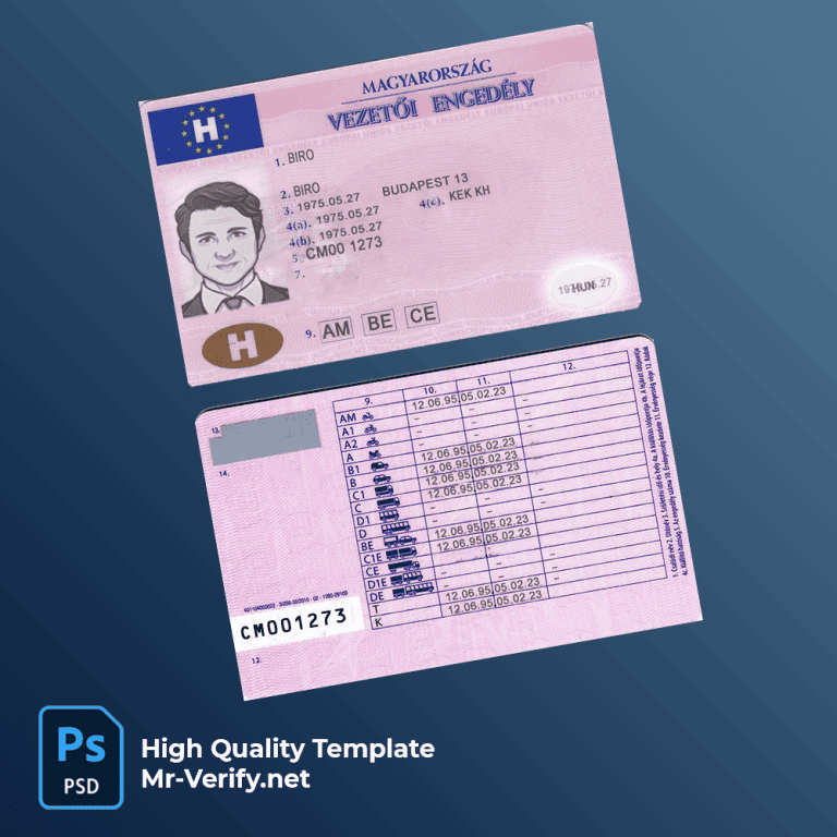 Drivers License PSD Template | Editable Driving License