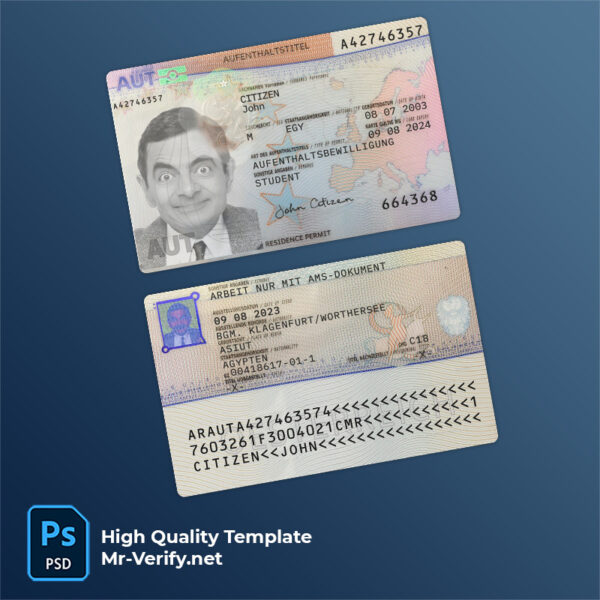 Austria residence permit card (2023-present)