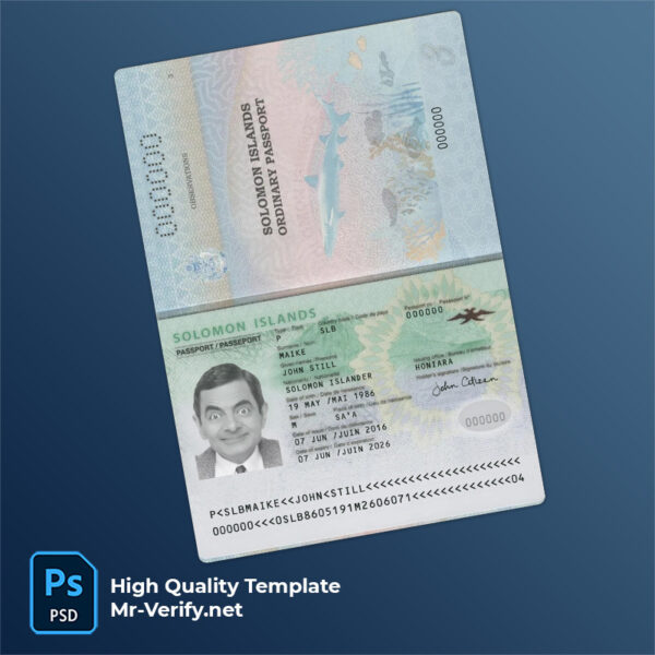 solomon passport psd template