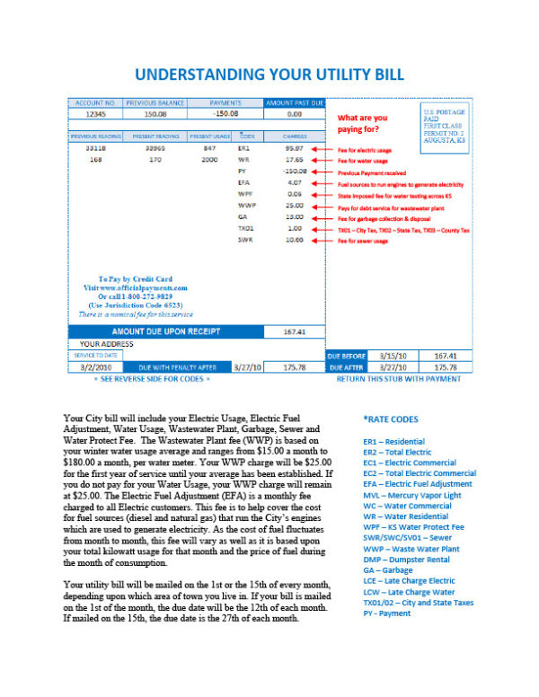 Country_ Company_Authority issuer _ Document Type_ Understanding Your Utility Bill Editable Understanding Your Utility Bill Temp