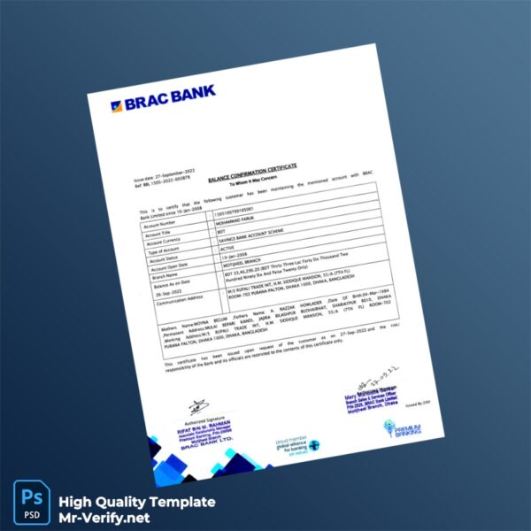 Country_ Bank_Issuer_ Document Type_ Personal Bank Statement Template in Word and PDF formats 6 page