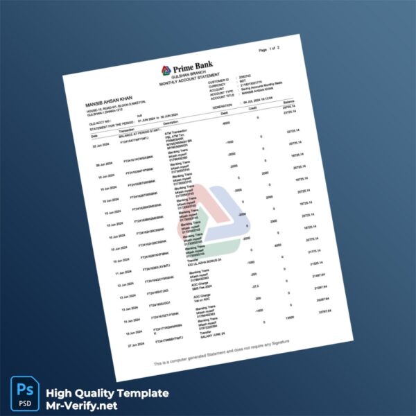 Country_ Bank_Issuer_ Document Type_ Salary Bank Statement Editable Salary Bank Statement Template in Word and PDF formats 4 page