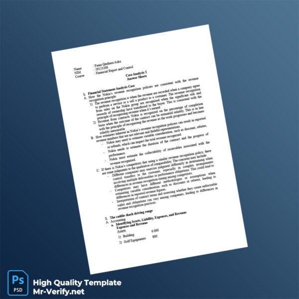 Country_ Company_Authority issuer _ Document Type_ Case Analysis Editable Case Analysis Template in Word and PDF formats 3 page