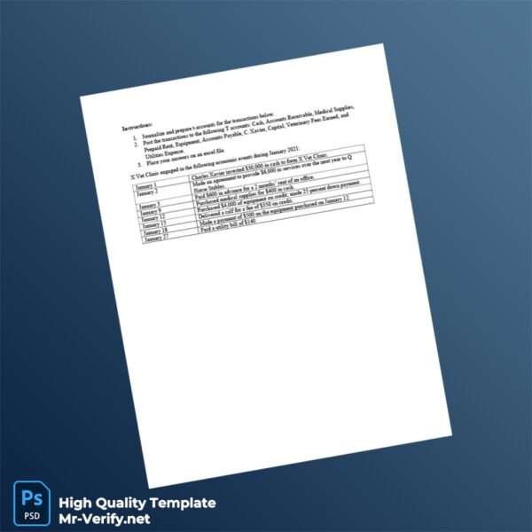Editable Activity Template in Word and PDF formats
