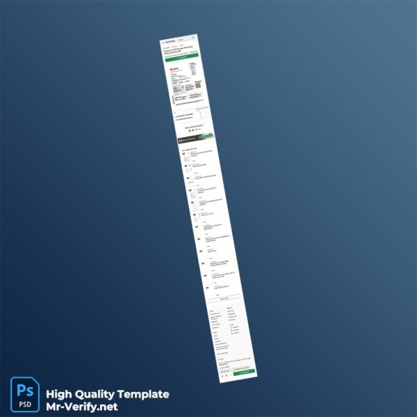 Germany E on Editable Electricity Bill Template in Word and PDF formats