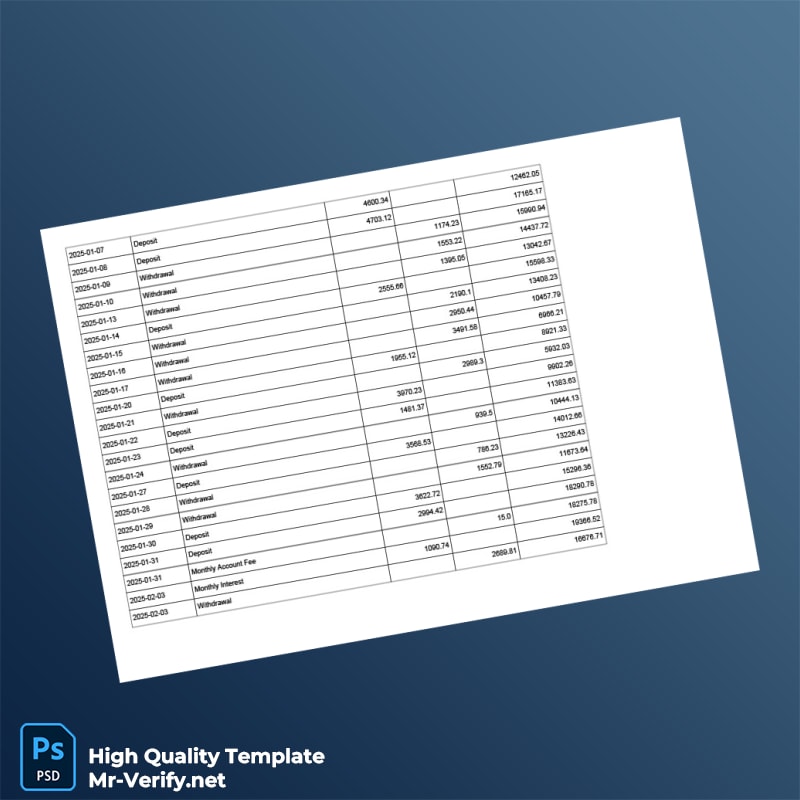 Ghana Bank Statement No Weekends Holidays Template in Word and PDF formats 7 page Ghana Bank Statement No Weekends Holidays Template in Word and PDF formats 7 page