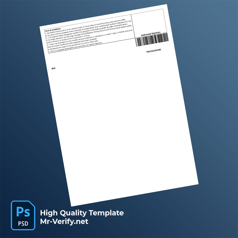 India B. Jain Publishers Pvt Ltd Editable Tax Invoice Template in Word and PDF formats India B. Jain Publishers Pvt Ltd Editable Tax Invoice Template in Word and PDF formats