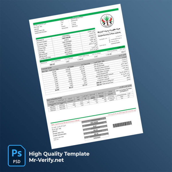 India Municipal Corporation Gurugram Editable Property Tax Bill Template in Word and PDF formats